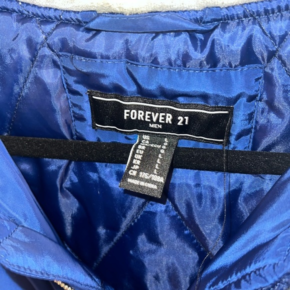 Men’s size Large Forever 21 navy hooded Jacket - Picture 3 of 7